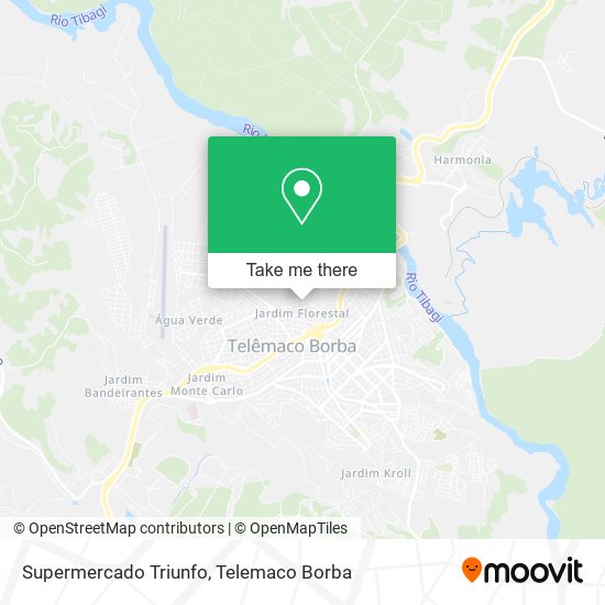 Supermercado Triunfo map
