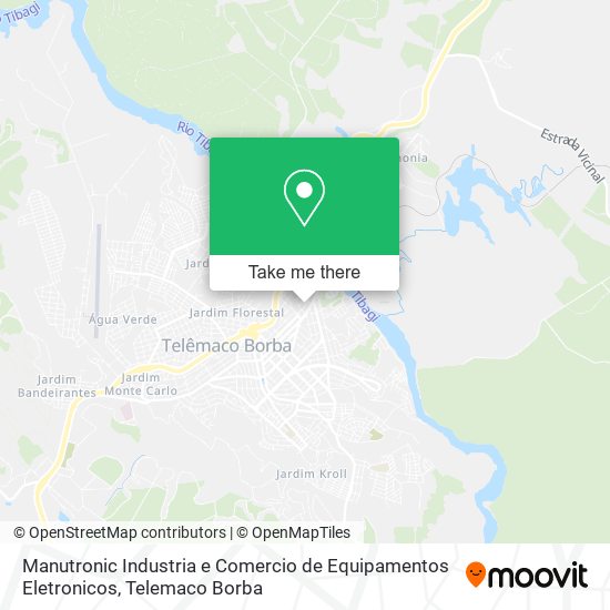 Mapa Manutronic Industria e Comercio de Equipamentos Eletronicos