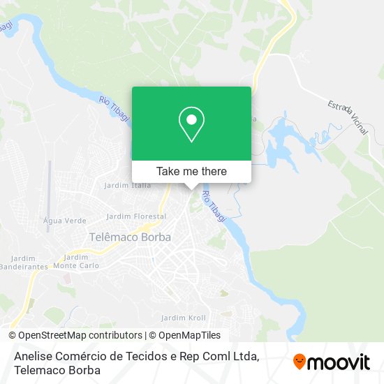 Mapa Anelise Comércio de Tecidos e Rep Coml Ltda