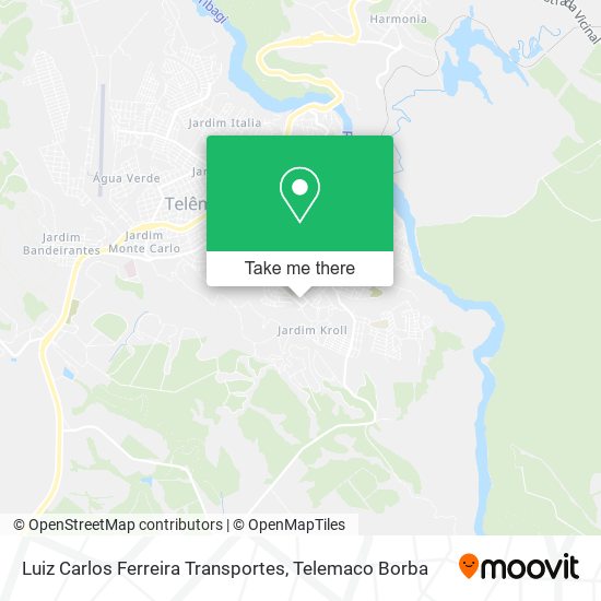 Mapa Luiz Carlos Ferreira Transportes