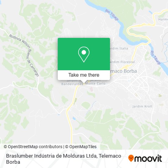 Mapa Braslumber Indústria de Molduras Ltda