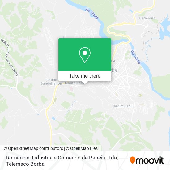 Romancini Indústria e Comércio de Papéis Ltda map