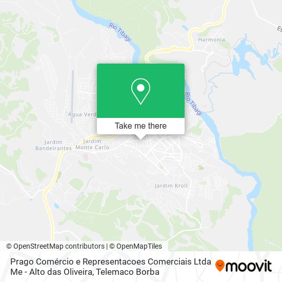 Mapa Prago Comércio e Representacoes Comerciais Ltda Me - Alto das Oliveira