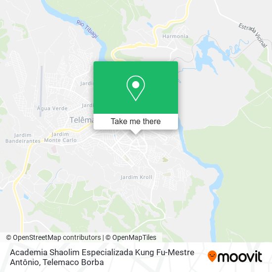 Academia Shaolim Especializada Kung Fu-Mestre Antônio map