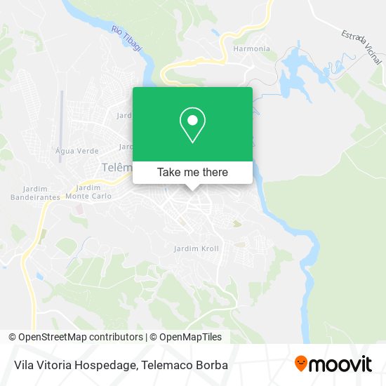 Mapa Vila Vitoria Hospedage