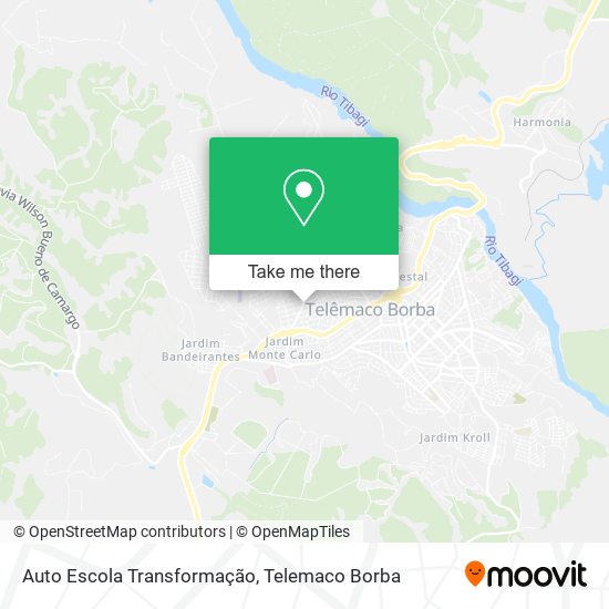 Mapa Auto Escola Transformação