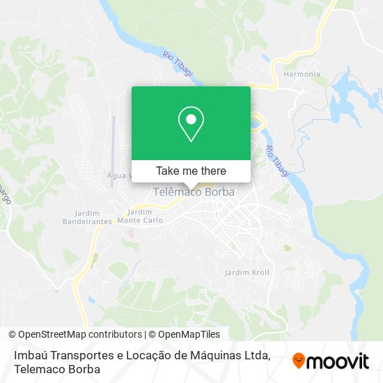 Imbaú Transportes e Locação de Máquinas Ltda map