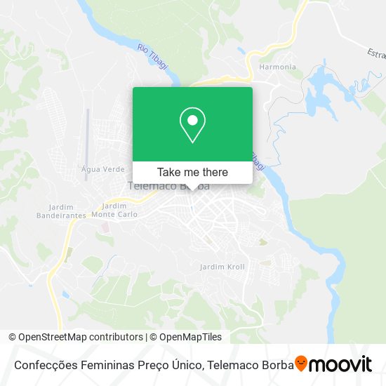 Confecções Femininas Preço Único map