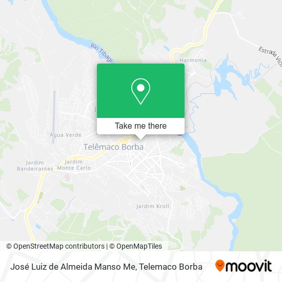 José Luiz de Almeida Manso Me map