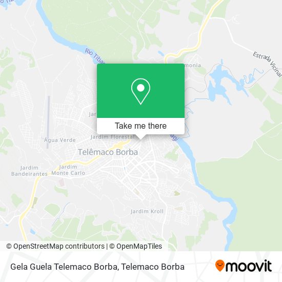 Mapa Gela Guela Telemaco Borba