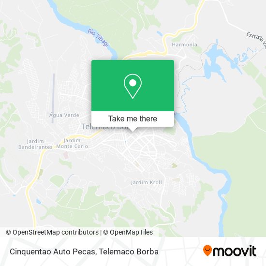 Cinquentao Auto Pecas map