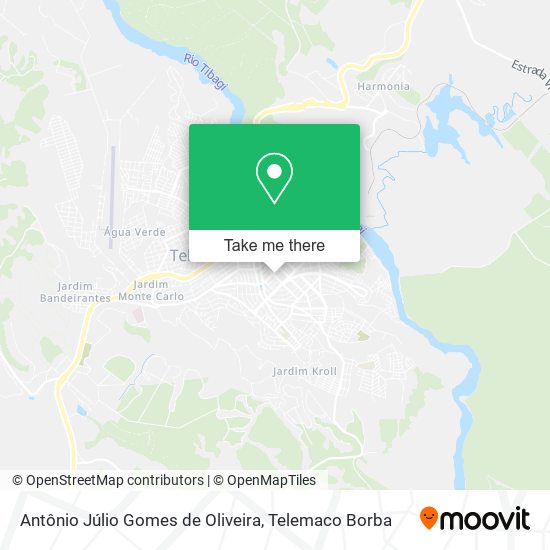 Antônio Júlio Gomes de Oliveira map