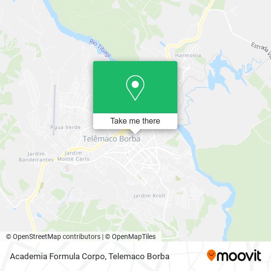 Mapa Academia Formula Corpo