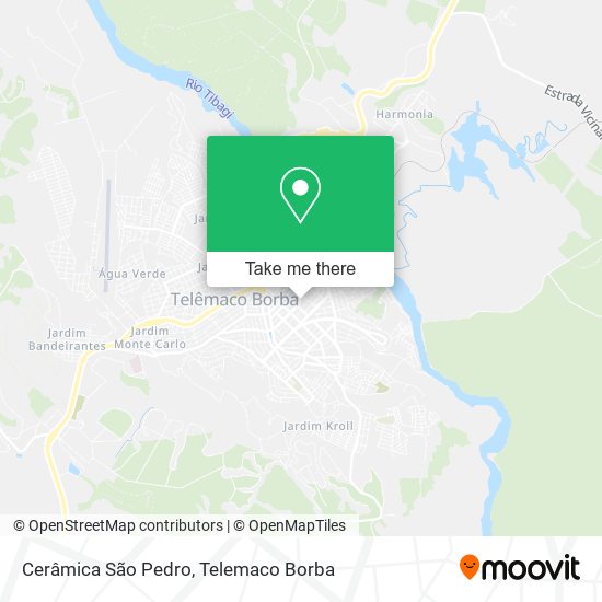 Cerâmica São Pedro map