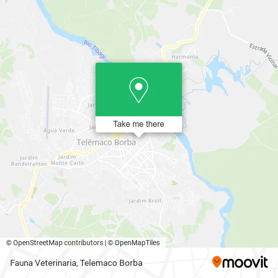 Fauna Veterinaria map