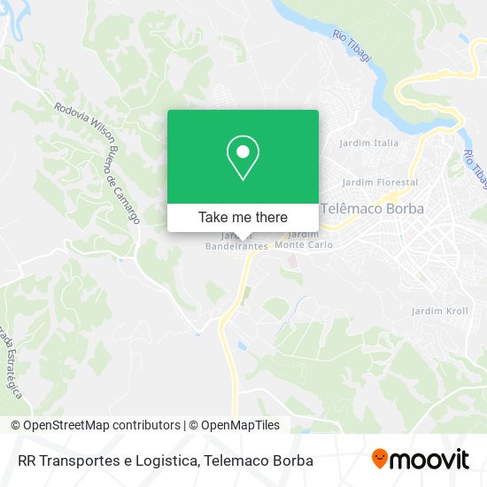 Mapa RR Transportes e Logistica