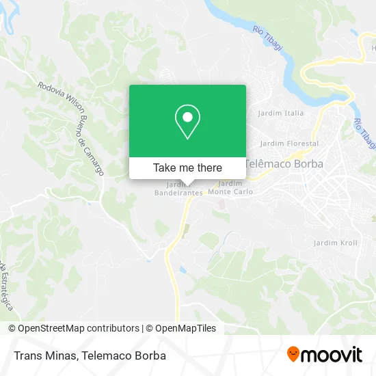 Trans Minas map