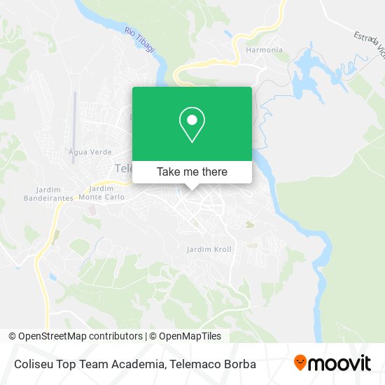 Mapa Coliseu Top Team Academia