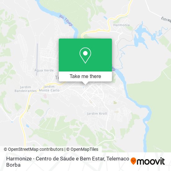 Mapa Harmonize - Centro de Sáude e Bem Estar