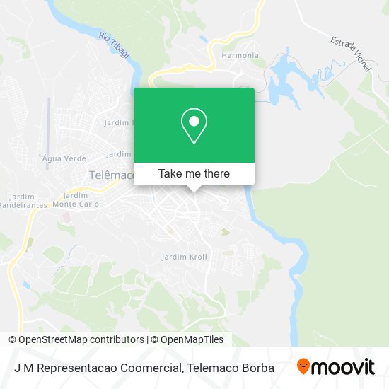 J M Representacao Coomercial map