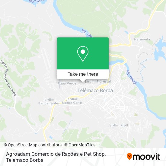 Mapa Agroadam Comercio de Rações e Pet Shop