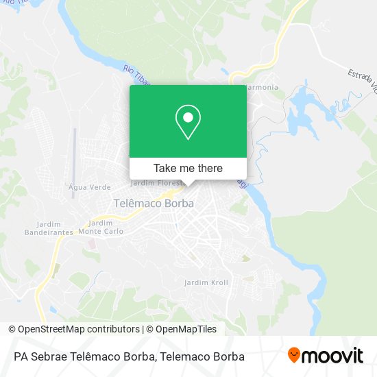 Mapa PA Sebrae Telêmaco Borba