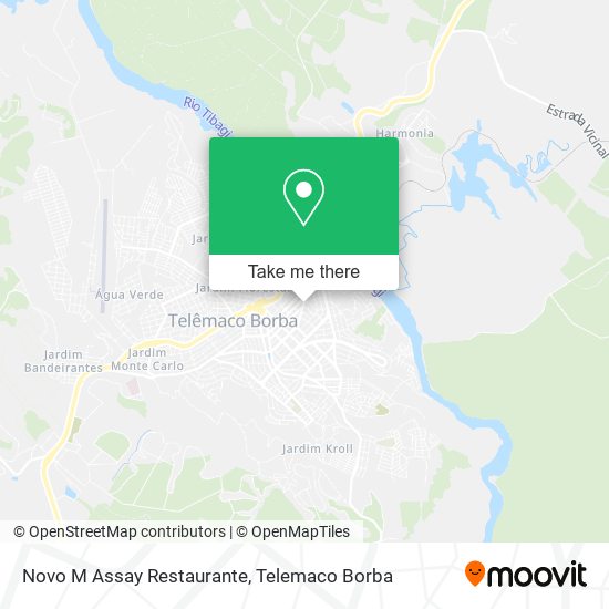 Mapa Novo M Assay Restaurante