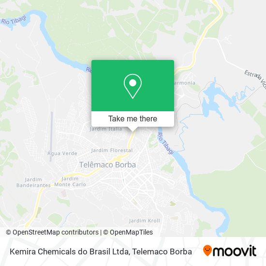 Mapa Kemira Chemicals do Brasil Ltda