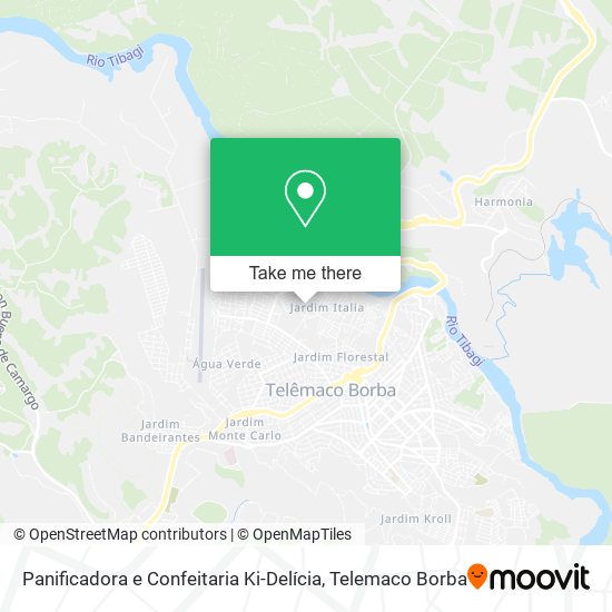 Mapa Panificadora e Confeitaria Ki-Delícia