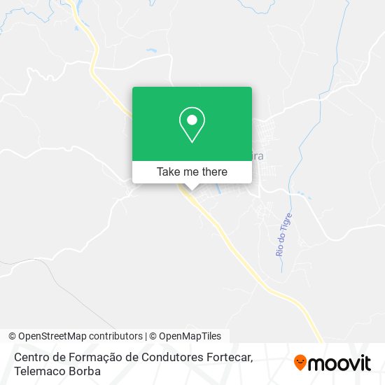 Mapa Centro de Formação de Condutores Fortecar