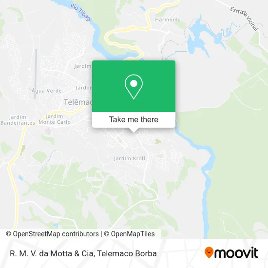 R. M. V. da Motta & Cia map