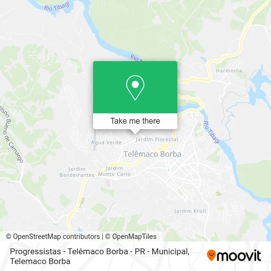 Progressistas - Telêmaco Borba - PR - Municipal map