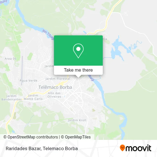 Raridades Bazar map