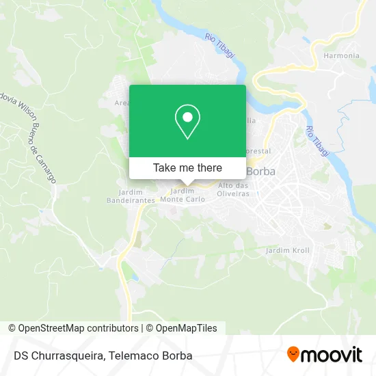 DS Churrasqueira map