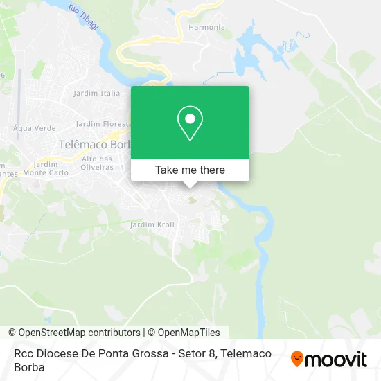 Rcc Diocese De Ponta Grossa - Setor 8 map