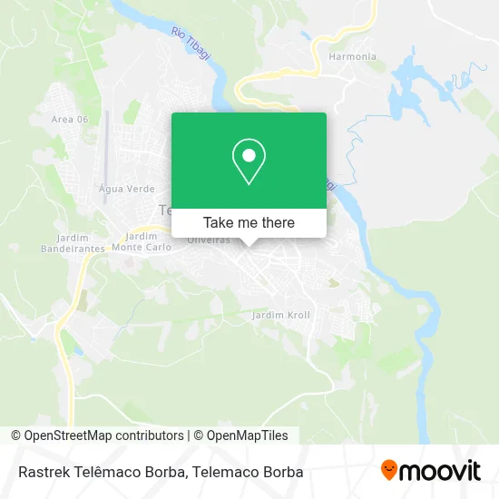 Rastrek Telêmaco Borba map