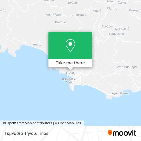 Γυμνάσιο Τήνου map
