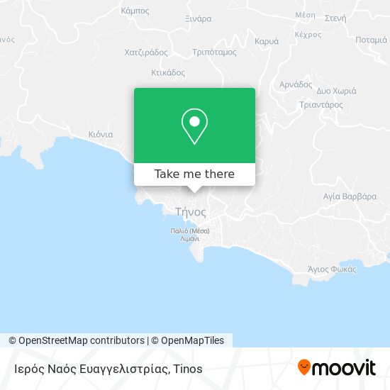 Ιερός Ναός Ευαγγελιστρίας map