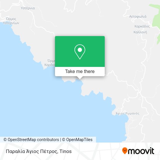 Παραλία Άγιος Πέτρος map