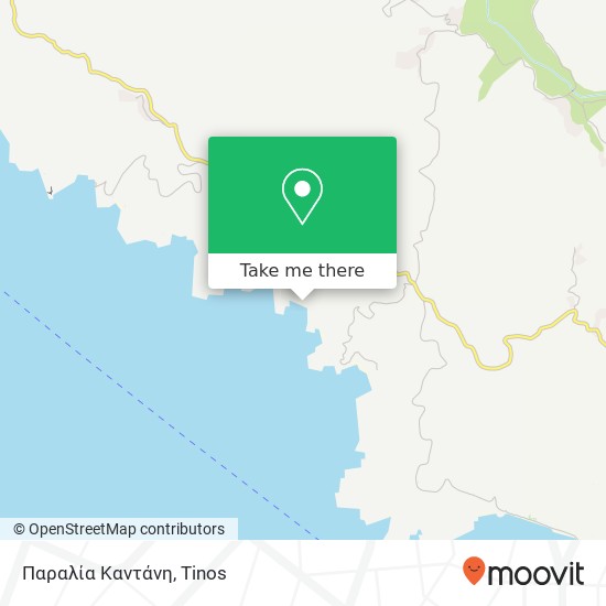 Παραλία Καντάνη map