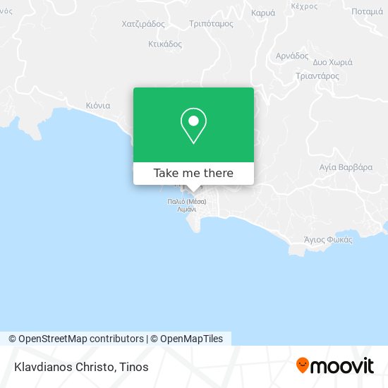 Klavdianos Christo map