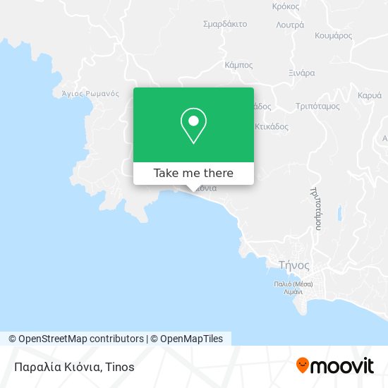 Παραλία Κιόνια map