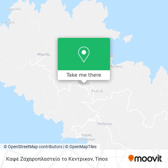 Καφέ Ζαχαροπλαστείο το Κεντρικον map