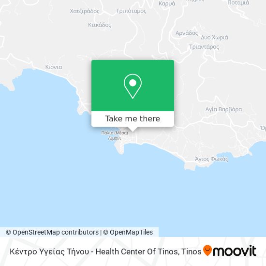 Κέντρο Υγείας Τήνου - Health Center Of Tinos map