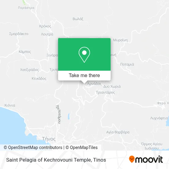 Saint Pelagia of Kechrovouni Temple map