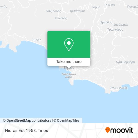 Nioras Est 1958 map