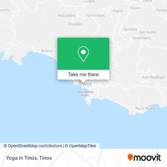 Yoga In Tinos map