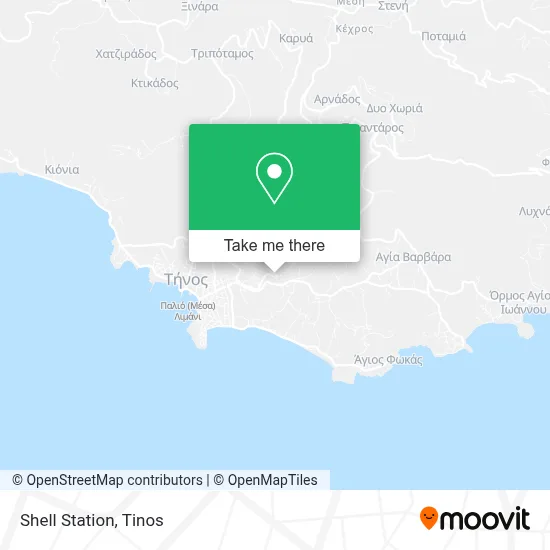 Shell Station map
