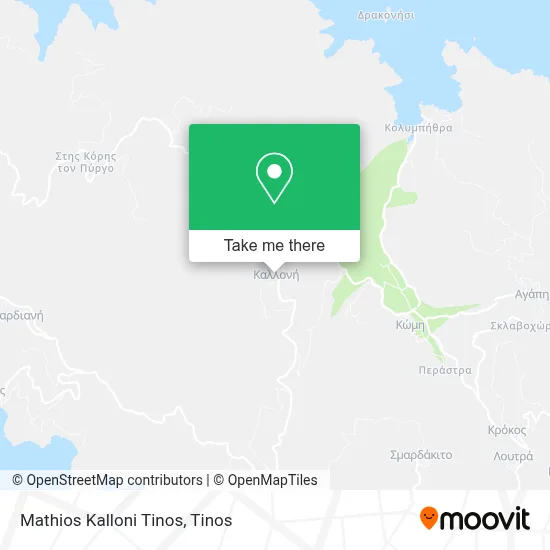 Mathios Kalloni Tinos map