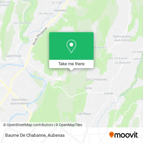 Baume De Chabanne map